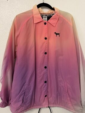 PINK ombré Coach Jacket